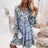 Pleated Long Sleeve Casual Dresses - Lootquake