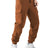 ZAFUL Mens Jogger Cargo Pant Elastic Waist Drawstring Straight Leg Sweatpants Lightweight Casual Trousers with Pockets (1-Camel L) - Lootquake