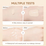 Base líquida con hialuronato, corrector de larga duración, crema BB, nutritiva con vitamina E, resistente al agua, modulable, mejora la uniformidad de la piel.