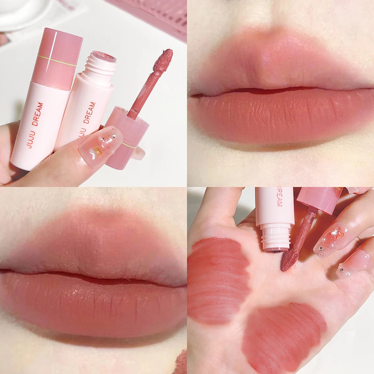 Coffret de rouges à lèvres mats et velours aériens – 6 teintes riches, anti-bavures et longue tenue