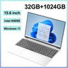 2025 New Laptop 15.6 Inch 32GB Ram DDR4 2TB SSD Windows 11/10 Notebook Pc Gamer Intel N5095 Office Computer Backlit Fingerprint - Lootquake
