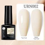 URSUGAR 7.5ml Solid Color Gel Polsih Classic Matte Glossy DIY Nail Art Trendy Reflective Glitter Nail Gel UV LED Soak Off