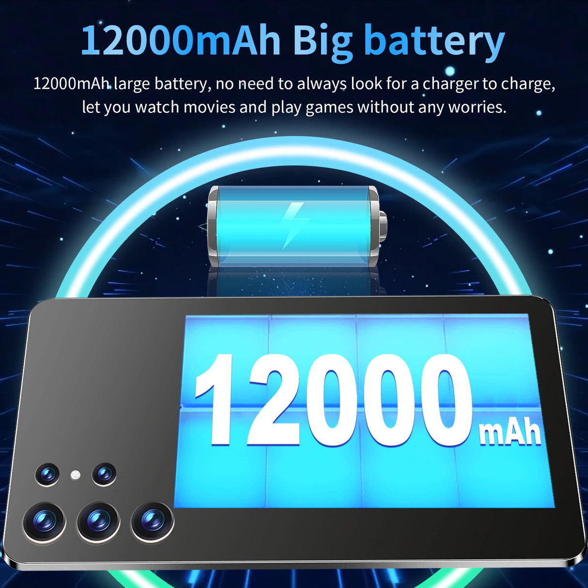 Tablette Android 13.0 de 10,36 pouces, version mondiale 2025, 16 Go de RAM, 1 To de ROM, 16 MP, 32 MP, 12 000 mAh, réseau Bluetooth, 5G, Wi-Fi