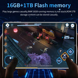 Tablette Android 13.0 de 10,36 pouces, version mondiale 2025, 16 Go de RAM, 1 To de ROM, 16 MP, 32 MP, 12 000 mAh, réseau Bluetooth, 5G, Wi-Fi