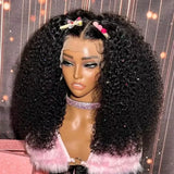 250% Density Brazilian Deep Curly Short Bob Wig | 13x4 HD Transparent Lace Front & 4x4 Deep Wave Closure Human Hair Wigs for Women