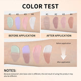 Color Changing Foundation 4 in 1 Moisturizing SPF 30+ Hydrating Color Longwearing Waterproof Travel Coverage Makeup Base