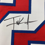 Camiseta de fútbol americano enmarcada, autografiada y firmada por Frank Gore, 35 x 39, color rojo búfalo, JSA COA