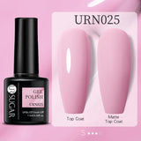 URSUGAR 7.5ml Solid Color Gel Polsih Classic Matte Glossy DIY Nail Art Trendy Reflective Glitter Nail Gel UV LED Soak Off