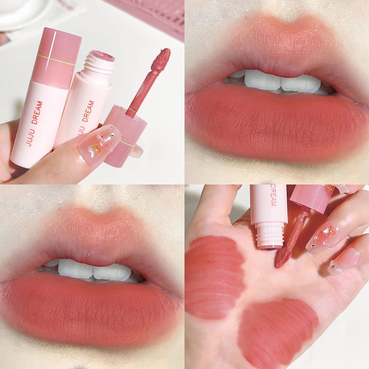Coffret de rouges à lèvres mats et velours aériens – 6 teintes riches, anti-bavures et longue tenue