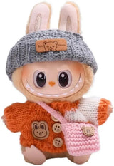 Vêtements pour poupée Labubu, accessoires DIY La bubu peluche, monstres Labubu assis costume cadeaux pour collectionneurs (pas de poupées) Lab