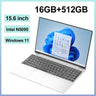 2025 New Laptop 15.6 Inch 32GB Ram DDR4 2TB SSD Windows 11/10 Notebook Pc Gamer Intel N5095 Office Computer Backlit Fingerprint - Lootquake