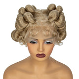 6" Short Bantu Knotless Braids Wig | 1B/30 Ombre | Full Lace