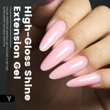 YOKEFELLOW 15g Jelly Extension Gel Nail Polish Nude Pink Clear Building Construct Extend Gel Soak Off UV LED Acrylic Gel Varnish