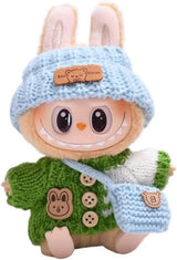 Vêtements pour poupée Labubu, accessoires DIY La bubu peluche, monstres Labubu assis costume cadeaux pour collectionneurs (pas de poupées) Lab