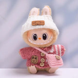 Vêtements pour poupée Labubu, accessoires DIY La bubu peluche, monstres Labubu assis costume cadeaux pour collectionneurs (pas de poupées) Lab