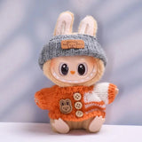 Vêtements pour poupée Labubu, accessoires DIY La bubu peluche, monstres Labubu assis costume cadeaux pour collectionneurs (pas de poupées) Lab