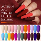 URSUGAR 7.5ml Solid Color Gel Polsih Classic Matte Glossy DIY Nail Art Trendy Reflective Glitter Nail Gel UV LED Soak Off