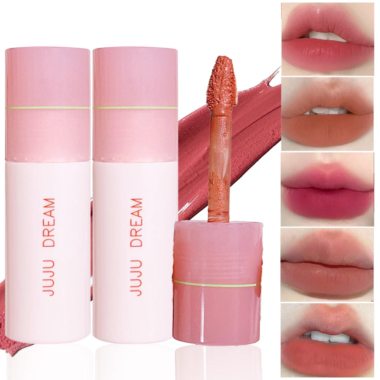 Coffret de rouges à lèvres mats et velours aériens – 6 teintes riches, anti-bavures et longue tenue