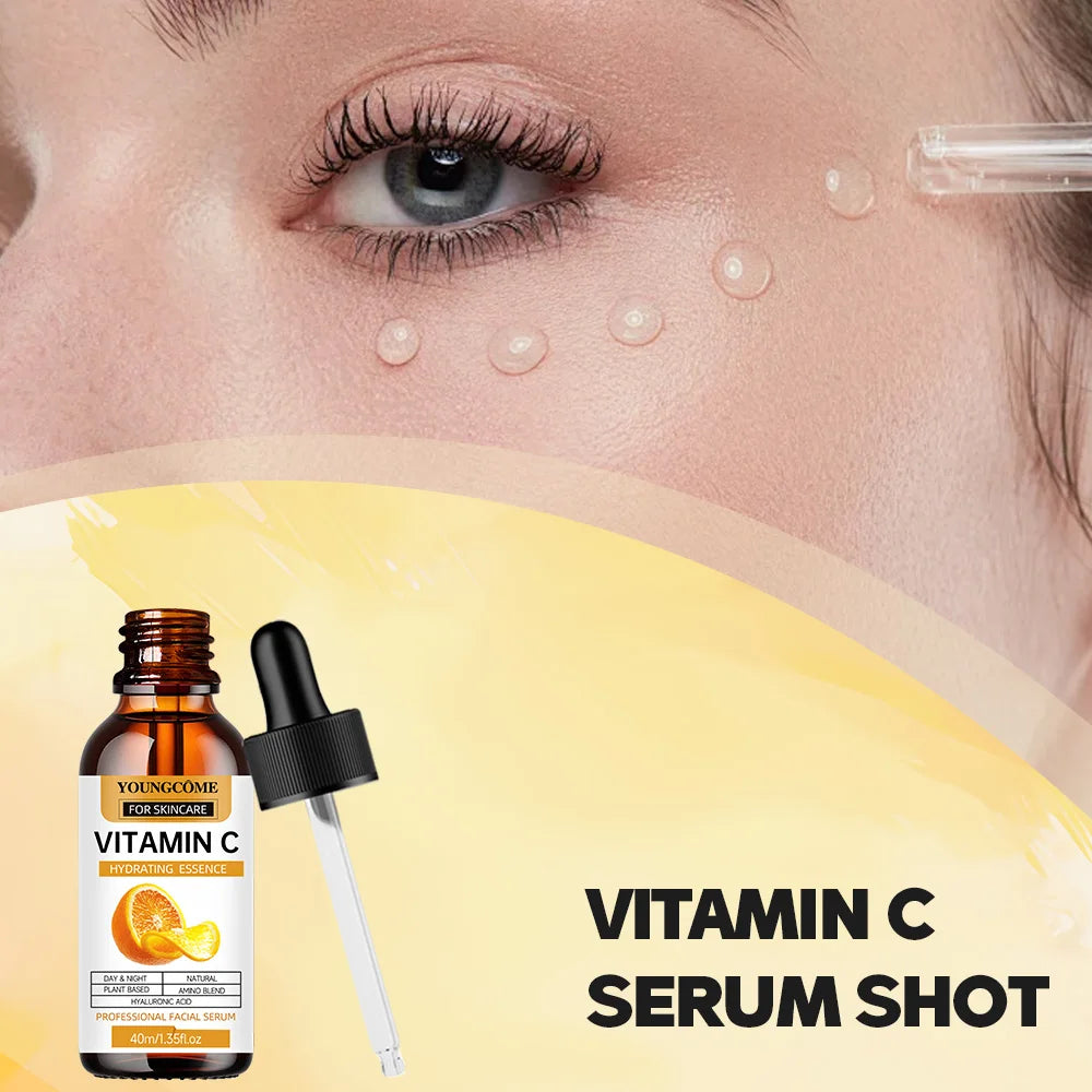 Suero hidratante con vitamina C, 5 funciones, hidratante facial, reparador, reduce los poros, ilumina, productos coreanos para el cuidado de la piel.