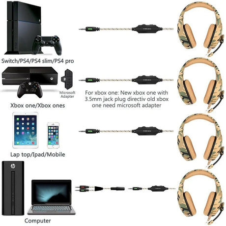 Camouflage Gaming Headphones - Lootquake
