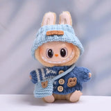 Vêtements pour poupée Labubu, accessoires DIY La bubu peluche, monstres Labubu assis costume cadeaux pour collectionneurs (pas de poupées) Lab