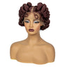 350# Ginger Orange Bantu Knotless Braids Wig | Full Lace | Baby Hair
