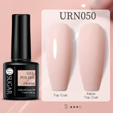 URSUGAR 7.5ml Solid Color Gel Polsih Classic Matte Glossy DIY Nail Art Trendy Reflective Glitter Nail Gel UV LED Soak Off