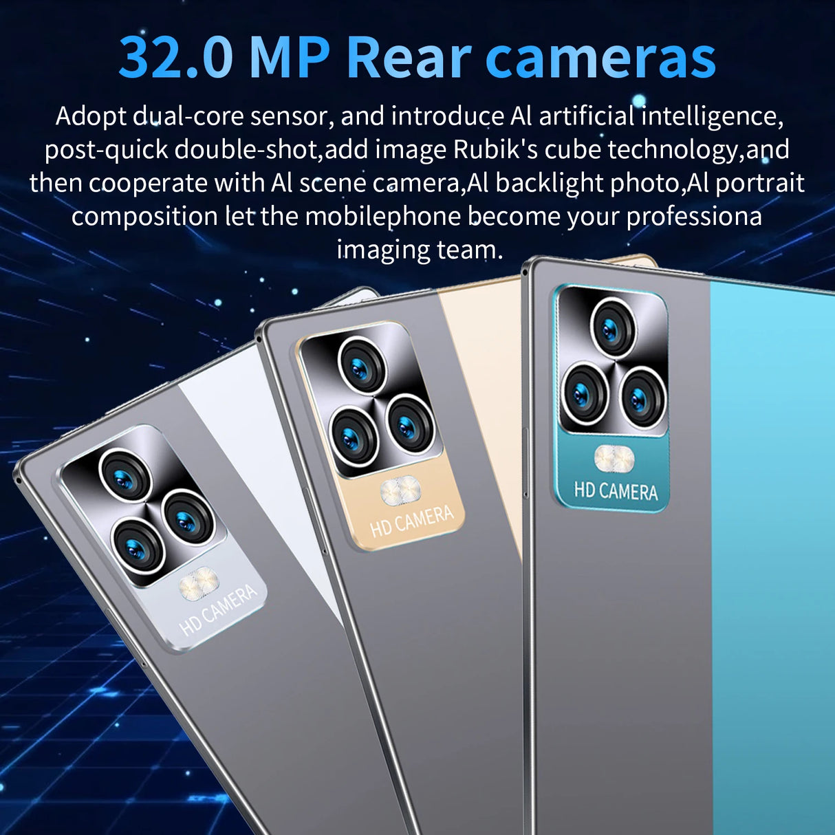 Tablette Android 13.0 de 10,36 pouces, version mondiale 2025, 16 Go de RAM, 1 To de ROM, 16 MP, 32 MP, 12 000 mAh, réseau Bluetooth, 5G, Wi-Fi