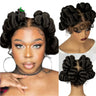 6" Short Bantu Knotless Braids Wig | 1B/30 Ombre | Full Lace