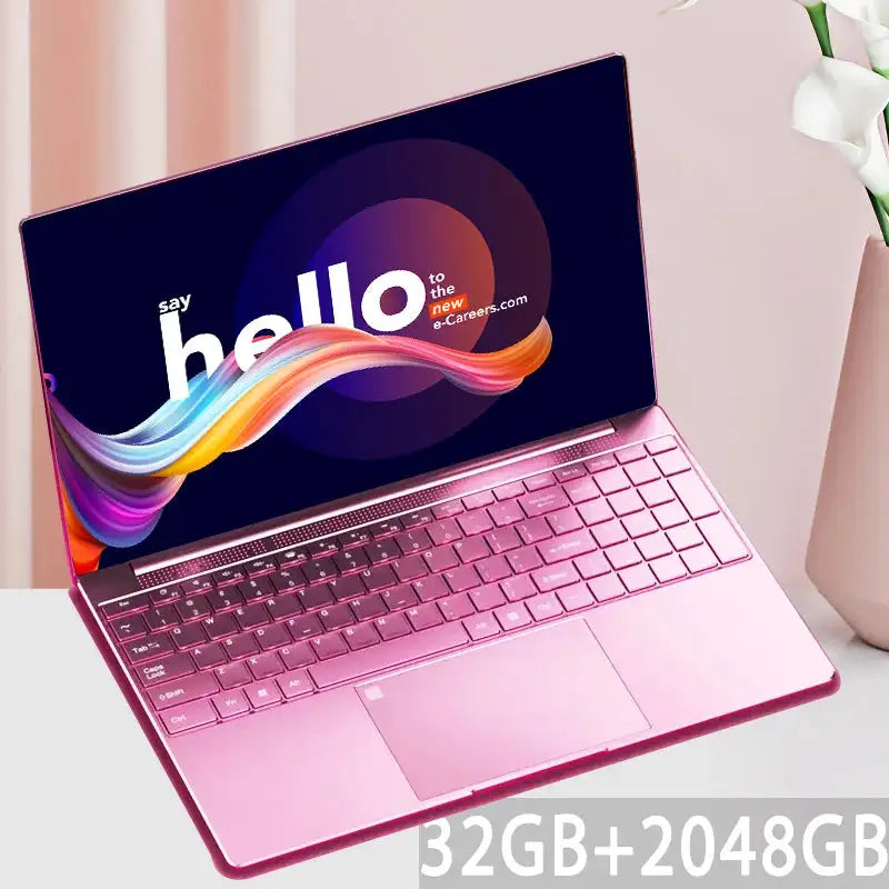 Portátil de 15,6" Intel Celeron N5095 para gamers, 32 GB de RAM, 2 TB de SSD, para oficina, estudio, Windows 11, resolución 1920 x 1080.
