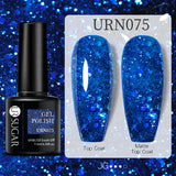 URSUGAR 7.5ml Solid Color Gel Polsih Classic Matte Glossy DIY Nail Art Trendy Reflective Glitter Nail Gel UV LED Soak Off