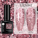 URSUGAR 7.5ml Solid Color Gel Polsih Classic Matte Glossy DIY Nail Art Trendy Reflective Glitter Nail Gel UV LED Soak Off