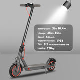 Trottinette électrique N7PRO 350 W pour adulte, 36 V, 10,4 Ah, compatible avec application, légère, longue portée, 30 km, entrepôt dans l'UE