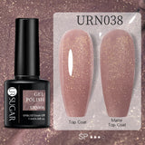 URSUGAR 7.5ml Solid Color Gel Polsih Classic Matte Glossy DIY Nail Art Trendy Reflective Glitter Nail Gel UV LED Soak Off