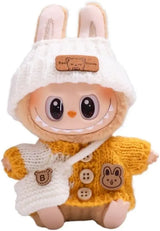Vêtements pour poupée Labubu, accessoires DIY La bubu peluche, monstres Labubu assis costume cadeaux pour collectionneurs (pas de poupées) Lab