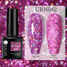 URSUGAR 7.5ml Solid Color Gel Polsih Classic Matte Glossy DIY Nail Art Trendy Reflective Glitter Nail Gel UV LED Soak Off
