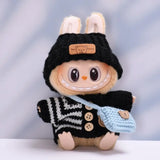 Vêtements pour poupée Labubu, accessoires DIY La bubu peluche, monstres Labubu assis costume cadeaux pour collectionneurs (pas de poupées) Lab