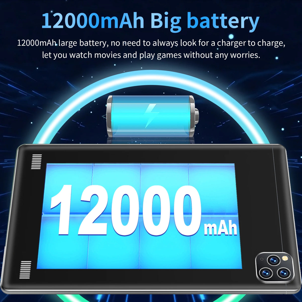 Tablette Android 13.0 de 10,36 pouces, version mondiale 2025, 16 Go de RAM, 1 To de ROM, 16 MP, 32 MP, 12 000 mAh, réseau Bluetooth, 5G, Wi-Fi