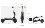 Trottinette électrique adulte TEEWING Z4 Pro, moteur 8000W, 60V40AH pliable, pneus 13 Fat Tireh, trottinette électrique de montagne