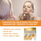 Collagen Essence Kit Peptide Deer Bone Anti Aging Dilutes Dark Sp-ot Fine Line Shrink Pore Wh-itening Tighten Facial Filling Set