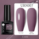 URSUGAR 7.5ml Solid Color Gel Polsih Classic Matte Glossy DIY Nail Art Trendy Reflective Glitter Nail Gel UV LED Soak Off