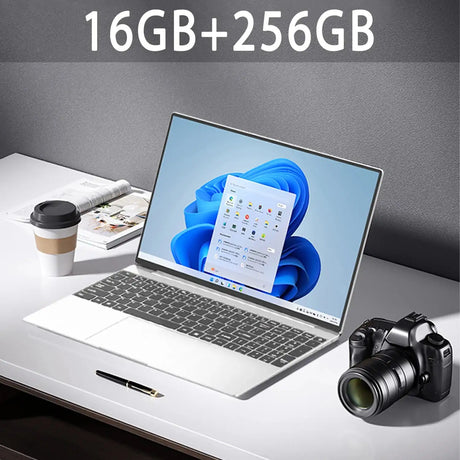15.6" Ultra Slim Laptop 16GB RAM 2TB SSD Intel N3700 Notebook Gamer  1920*1080  Display Office Study Computer PC Windows 11 Pro - Lootquake