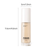 Base líquida con hialuronato, corrector de larga duración, crema BB, nutritiva con vitamina E, resistente al agua, modulable, mejora la uniformidad de la piel.