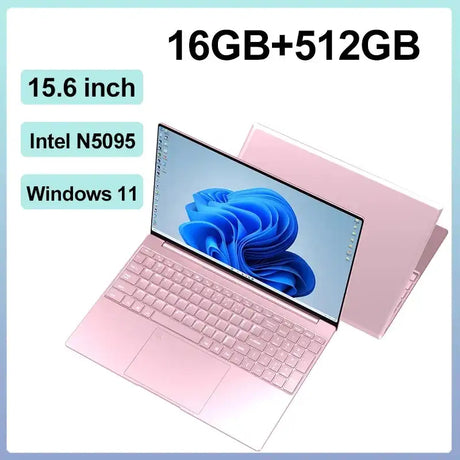 2025 New Laptop 15.6 Inch 32GB Ram DDR4 2TB SSD Windows 11/10 Notebook Pc Gamer Intel N5095 Office Computer Backlit Fingerprint - Lootquake