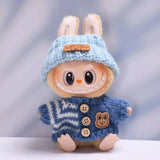 Vêtements pour poupée Labubu, accessoires DIY La bubu peluche, monstres Labubu assis costume cadeaux pour collectionneurs (pas de poupées) Lab