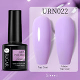 URSUGAR 7.5ml Solid Color Gel Polsih Classic Matte Glossy DIY Nail Art Trendy Reflective Glitter Nail Gel UV LED Soak Off