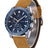 Casotime Mens Leather Watches Chronograph Analog Quartz Date Wrist Watch 30M Waterproof Big Face Casual Fashion Sport Dress Watches for Men Elegant Gift - Lootquake
