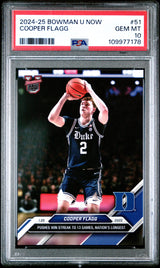 Graded 2024 Topps Bowman U Now Cooper Flagg #51 Rookie RC Basketball Card PSA 10 Gem Mint