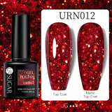 URSUGAR 7.5ml Solid Color Gel Polsih Classic Matte Glossy DIY Nail Art Trendy Reflective Glitter Nail Gel UV LED Soak Off