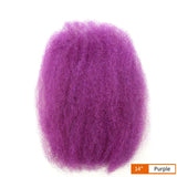 10"-22" Brazilian Remy Afro Kinky Bulk Human Hair for Braiding | 50g Natural Black Dreadlock & Twist Hair
